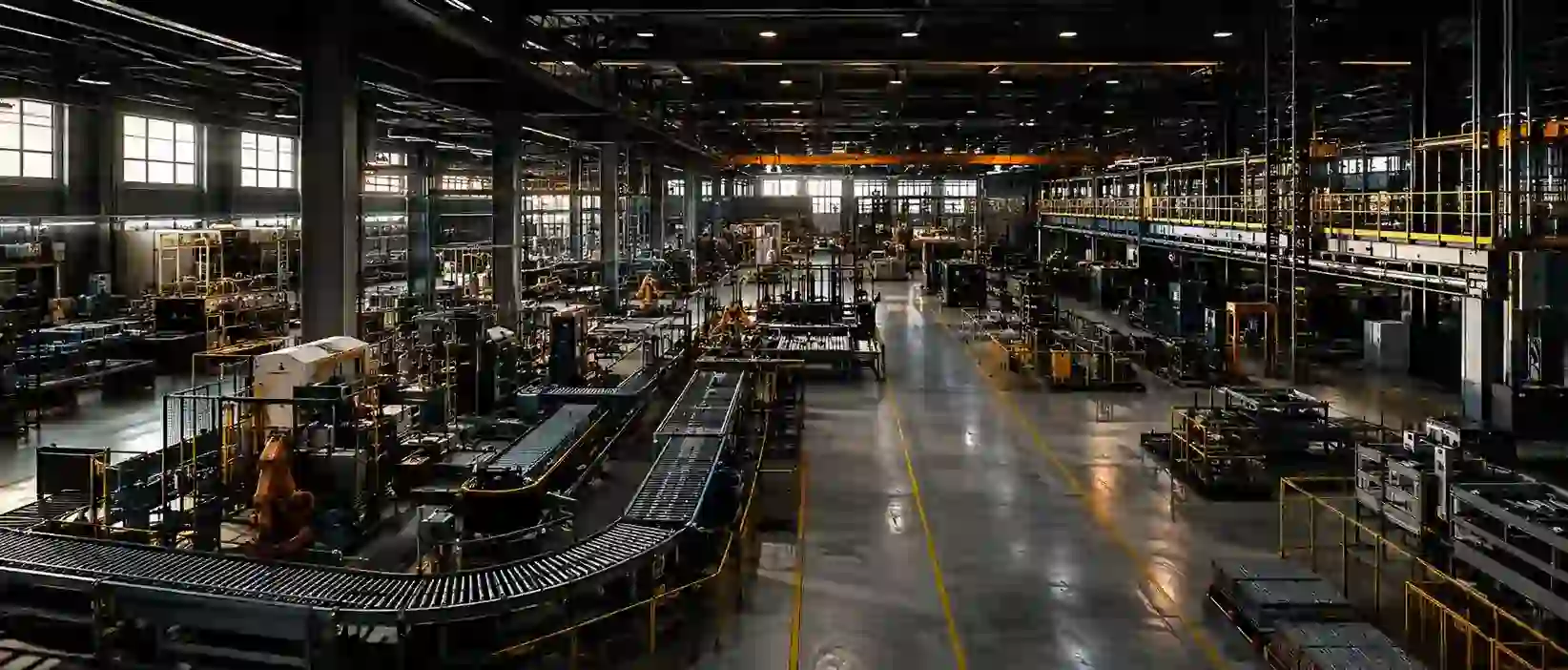 Ambiente industrial para equipamentos de movimentação de cargas